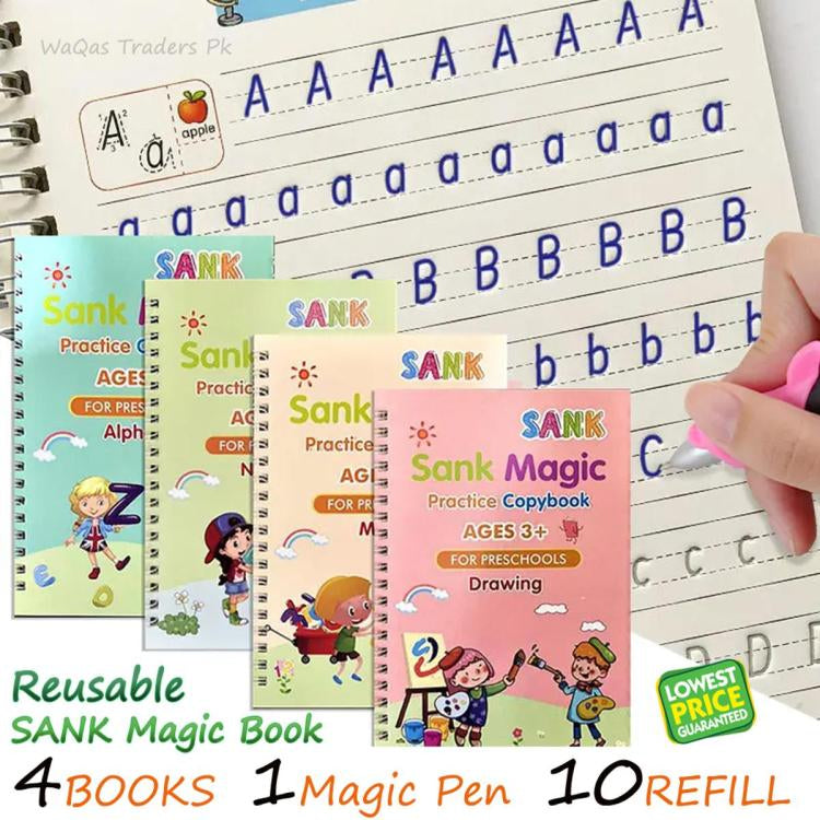 Magic Kids Practice Books - Handwriting & Learning (4 Pack)