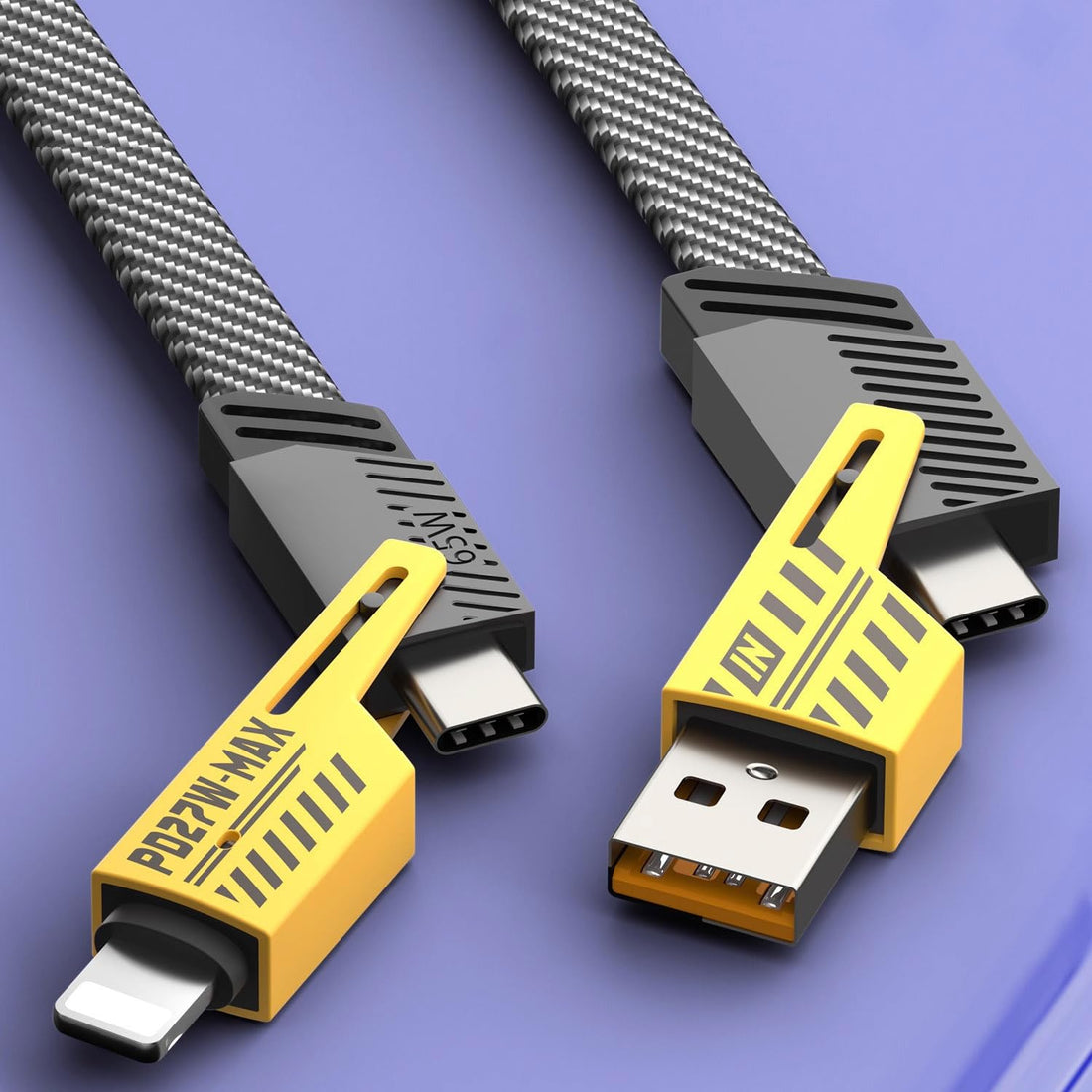 4-in-1 USB-C Fast Charging Cable 65W PD