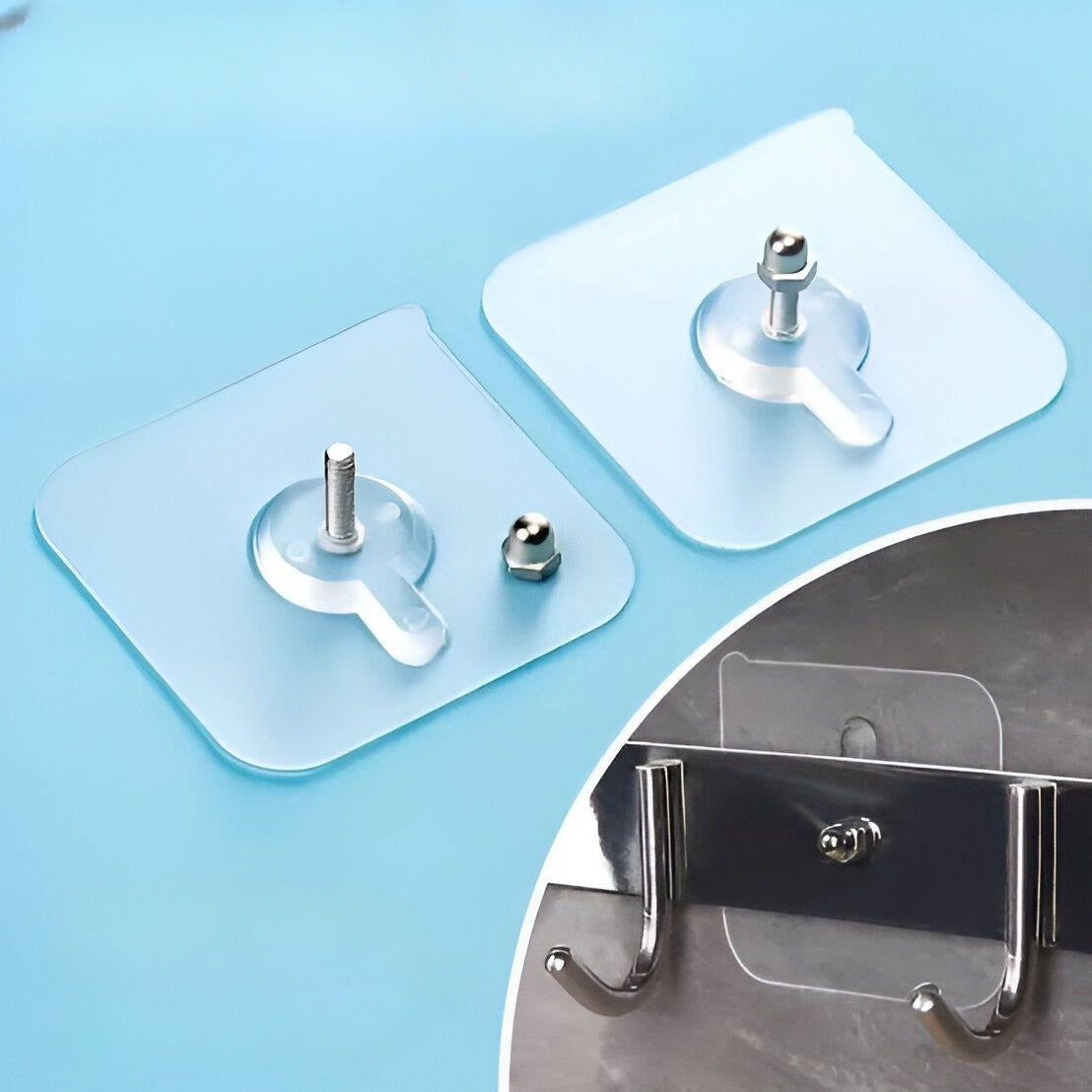 Adhesive Wall Hooks - No Nails, Easy Install
