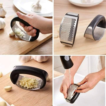 Easy Garlic Press - Rocker, Crusher & Mincer