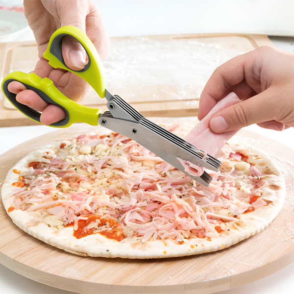 Multi-Purpose Kitchen Vegetable Chopping Scissors - Herbs, Meat & More