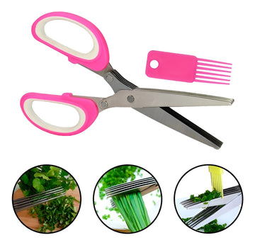 Multi-Purpose Kitchen Vegetable Chopping Scissors - Herbs, Meat & More